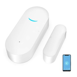 2 Pack WiFi Door Window Sensor Detector: Wireless Security Alarm Door Sensor, Tuya Door Open Contact Sensor, Compatible with Alexa,Google Home,Siri, Smart Door Sensors for Home Business Security