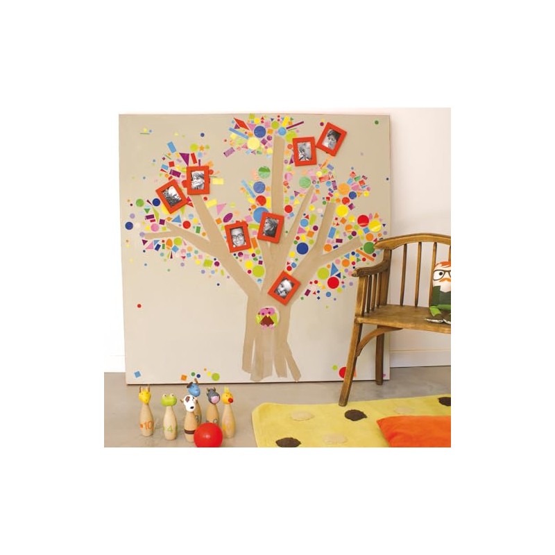 CTOP Creative hobby - Maxi sticky labels geometric colors vives