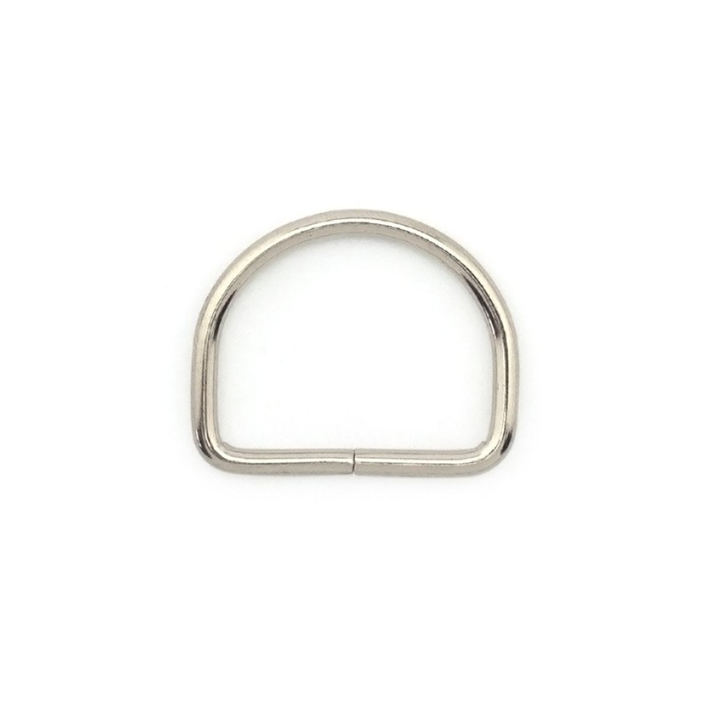HAND 26mm Tall Silver Colour D Ring Buckle - for