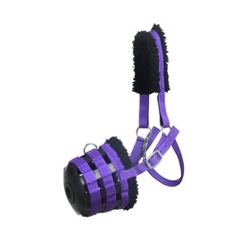SIE Horse Grazing Muzzle Feed Bags (Full, Purple)