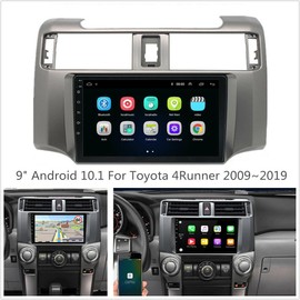 9 Inch Android 13 Car Stereo for Toyota 4Runner 2009-2019 IPS HD Touch Screen Double Din Car Audio Receiver w/Wireless Carplay Android Auto GPS Navigation Bluetooth WiFi SWC Backup Camera Mic, 2+32G