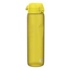 Ion8 1 Litre Water Bottle, Leak Proof, Flip Lid, Carry Handle, Rapid Hydration, Dishwasher Safe, BPA Free, Contoured Grip, Ideal for Travel, Gym & Activity, Carbon Neutral Recyclon, 32 oz, Yellow