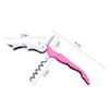 3 Packs Drincarier Pink Wine Key, Professional Waiter Corkscrews, Corkscrews