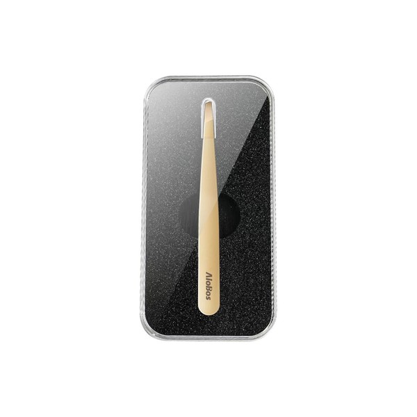 AioBos Tweezers Tweezers Gold Tweezers Stainless Steel Beveled Tip Precision