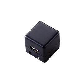Elecom AC Charger for Audio / CUBE / 1A Output / USB 1P / Black