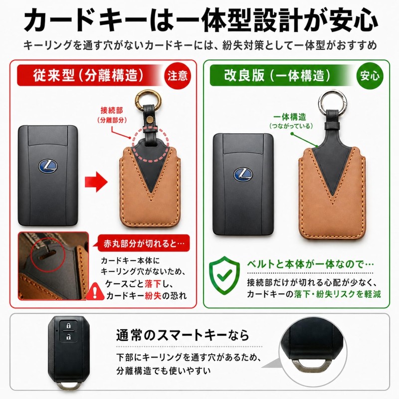 【smasol】Smart Key Case Genuine Leather Leather Key Case Key Cover
