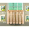 Today's Curtain Emelia Original Voile Tier Pair 24", Peach, 60"W
