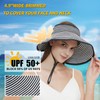 Maylisacc Adjustable Straw Open Top Straw Sun Hat Roll-Up Design,