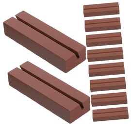 CORHAD 10pcs Wooden Stand Name Card Holders for Anniversary Business Display Stand Rustic Place Card Holders