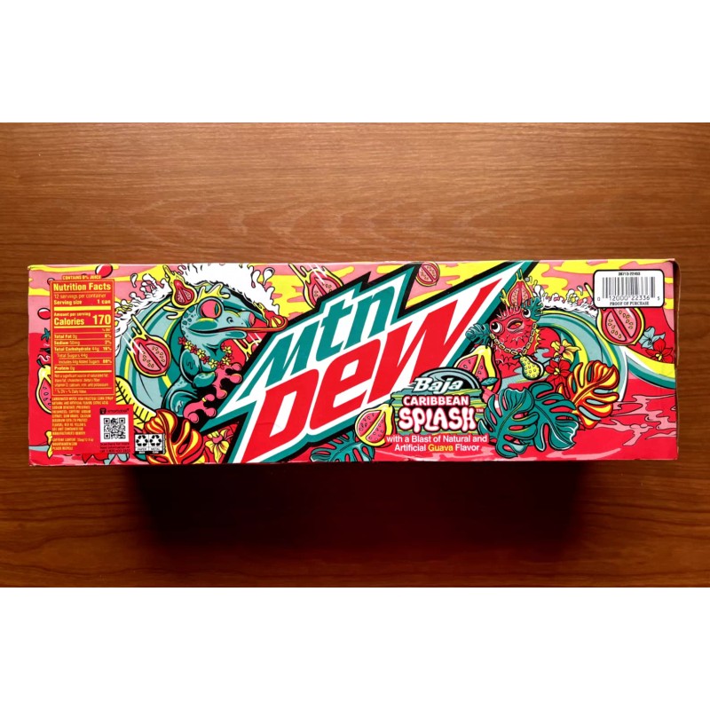 Mountain Dew Baja Caribbean Splash 12-pack Summer 2023