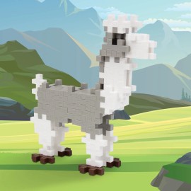 Plus Plus Building Blocks Create Your Own 3D Llama STEM Toy for Kids 70 Pieces