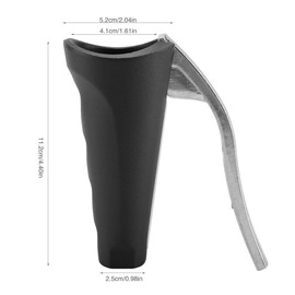 Nut Cracker Abs Aluminium Alloy Material Duty Spring Loaded Nutcracker Hollow Barrel Shape with Curved Force Easy to Break Nuts for Kids The Elderly