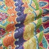 NIUDÉCOR HOME Vibrant Boho Quilt King Size Reversible Bohemian Striped