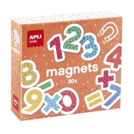 APLI Kids 18885 - Wooden Magnetic Numbers - Magnetic Numbers Recommended from 3 Years