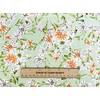 100% Cotton Fabric - Orange & White Daisy Floral on