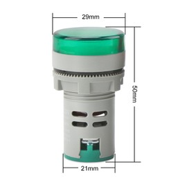 AC Voltage Display, DROK 3pcs Digital LED Display Voltmeter AC 60-500V Voltage Meter Monitor 110v 220v Volt Detetor Green Red Yellow Signal Indicator Light Panel