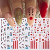 OHWODA Christmas Nail Stickers for Nail Art, Cute Winter Nail