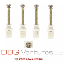 DBG Ventures For 1984-1995 Toyota 4Runner Headlight Headlamp Adjuster Screw & Nuts Set Of 4