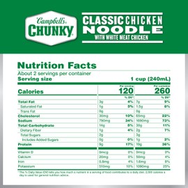 Campbell’s Chunky Soup, Classic Chicken Noodle Soup – Kelce Legend Edition, 18.6 oz Can