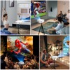 Projector with WiFi and Bluetooth, 16000Lumens Portable Mini Projector,Native Full