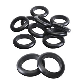 Fielect Rubber Grommet 10Pcs 40mm Inner Dia Oil Resistant Armature Rubber Grommets for Wiring Cable Black