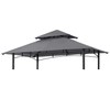 MASTERCANOPY Grill Gazebo Replacement Canopy Top for Model L-GG001PST-F (Gray)