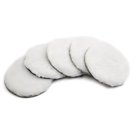 sourcingmap 5pcs 5inch Polishing Pad Faux Wool Buffing Waxing Pads for Car