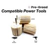 Pro-Graad 5 Pack 2-1/2" X 2-1/2" Felt Flap Wheel with