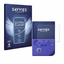 Savvies Screen Protectors for Anbernic RG40XXV Ultra Transparent Pack of 6