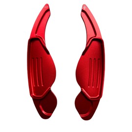 Rxmgf Steering Wheel Shift Paddle Shifter Compatible with Jaguar F-Pace F-Type XE XF XJ,Compatible with Land Rover Evoque (red)