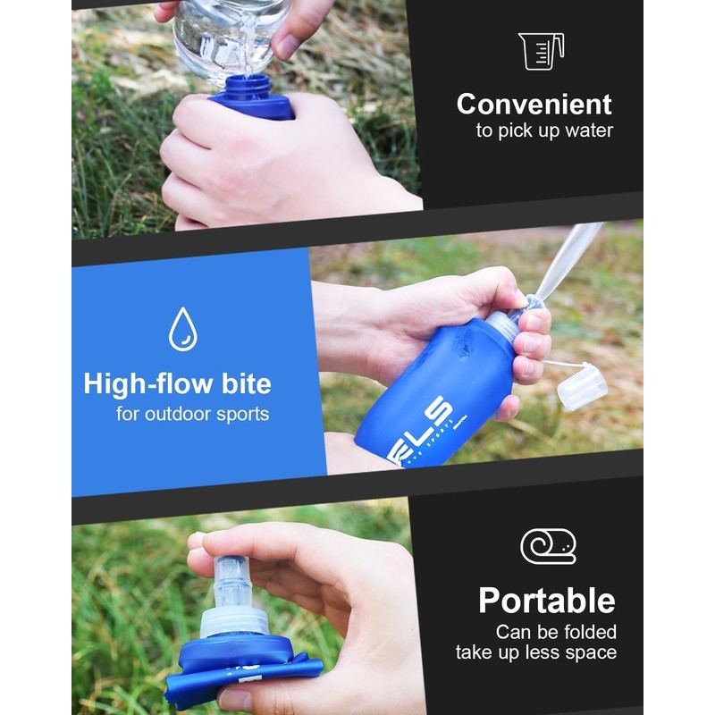 Soft Running Water Flask Soft Flasks Collapsible Soft Water Bottles