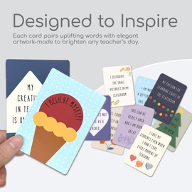 Teacher Appreciation Gifts, Teacher Affirmation Cards, Thoughtful Gift for Educators, Teacher Gift, 31 Daily Affirmations, Gift Ideas for Teachers, Teacher Daily Affirmations