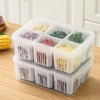 [1 Pack]Fridge Food Storage Containers with Lids Airtight Refrigerator Food