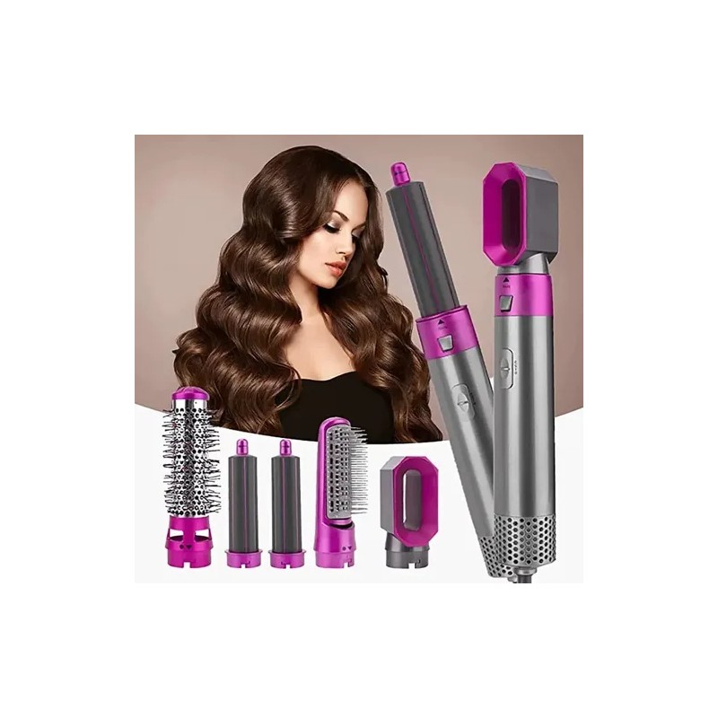 Set De Cepillo Secador Modelador 5 En 1