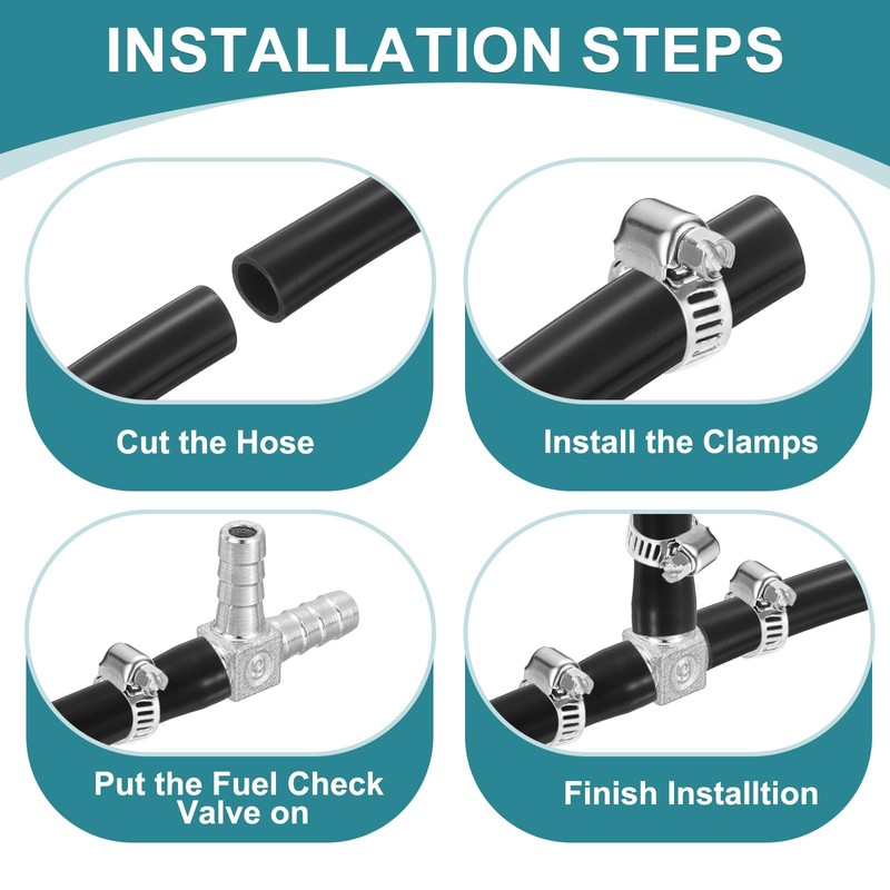 sourcing map 1-1/4" Tee Hose Barb Pipe Fitting, 304 Stainless