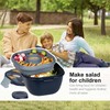Greentainer Lunch Box Lightweight Bento Box with 1 Fork, Salad