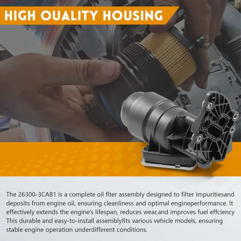Complete Engine Oil Filter & Housing Assembly for Kia Sedona,