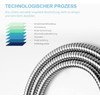 OFFO Stainless Steel Shower Hose with Twist Protection, 1.6 m