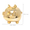 HONITANO Ceramic Piggy Bank Cute Pig-Shaped Money Box for Home