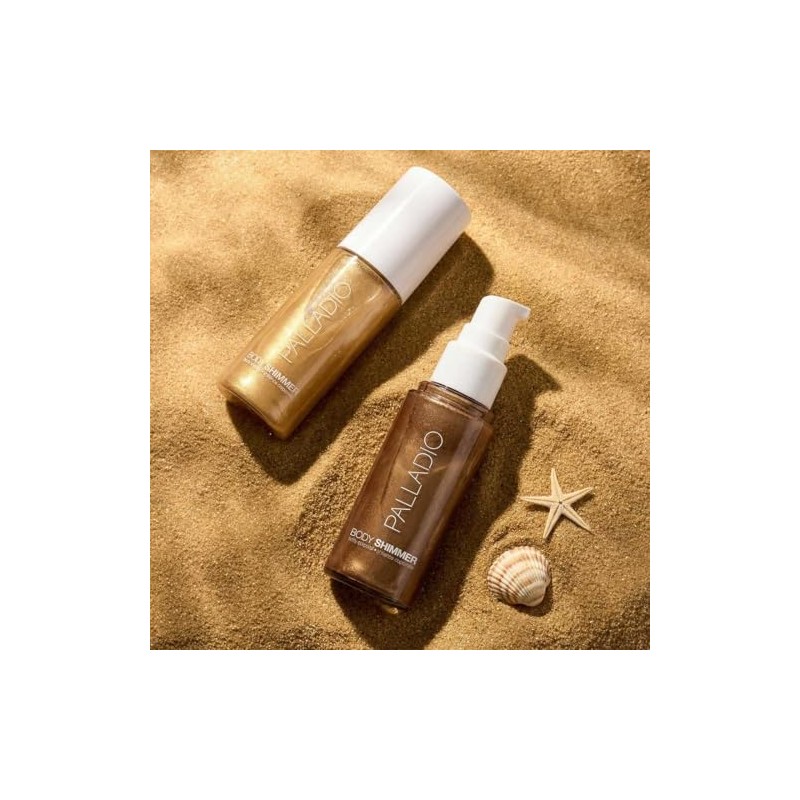 Palladio Gel Iluminador Corporal, Brillo Ligero a Base de Agua