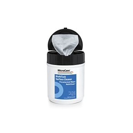 MicroCare MCC-MLCW MultiTask Surface Cleaner Presaturated Wipes, 8Inch x 5Inch, 100/Container