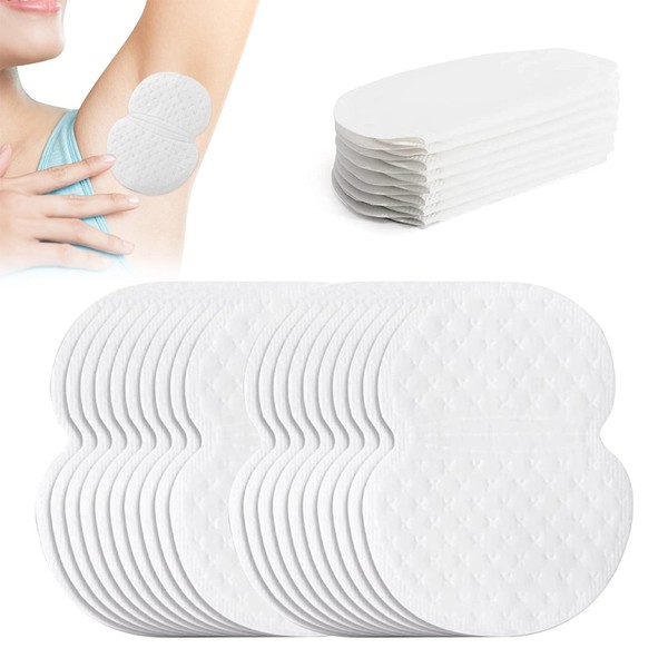 Pack of 50 Underarm Pads, Armpit Sweat Pads, Armpit Sweating Pads Women Men, Sweatproof Disposable Forearm Pads Deodorant Forearm Sweat Patches Unisex Invisible Pads