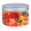 150ml PET Clear Jars with Aluminium Lids - Pack of