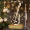 Guitar 3D Illusion Optical Night Light LED Bedside Table Lamp