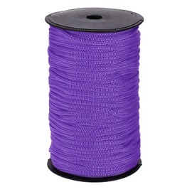 QUARKZMAN 5mm Polypropylen Seil Geflochtene Seile, 100m Nylonseil Hohlseil für Wäscheleine, Camping, Wandern, Outdoor, Dunkellila