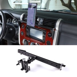 LLKUANG Car Instrument Panel Track Mobile Phone Holder Trim for Toyota FJ Cruiser 2007-2021 Central Control Air Vent Multifunctional Mobile Phone Holder (Style 1-B)