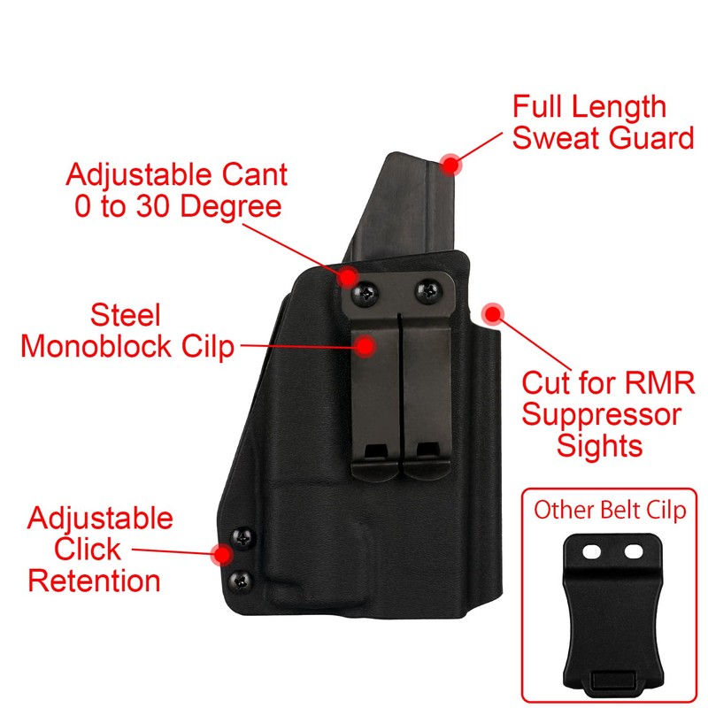 Taurus G2C/G3C IWB Optic Holster Right Hand fits Taurus PT111/140/G2/G2C/G3C
