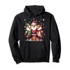 Cute Christmas Eagles in Santa Elf and Reindeer Costumes Pullover