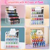 CELSOL 2 Pack 5-Tier Acrylic Paint Organizer, Clear Snap-On Storage