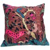 Pink Animal Print Rug Pillow Cover, Decorative Pillow Cover, Boho